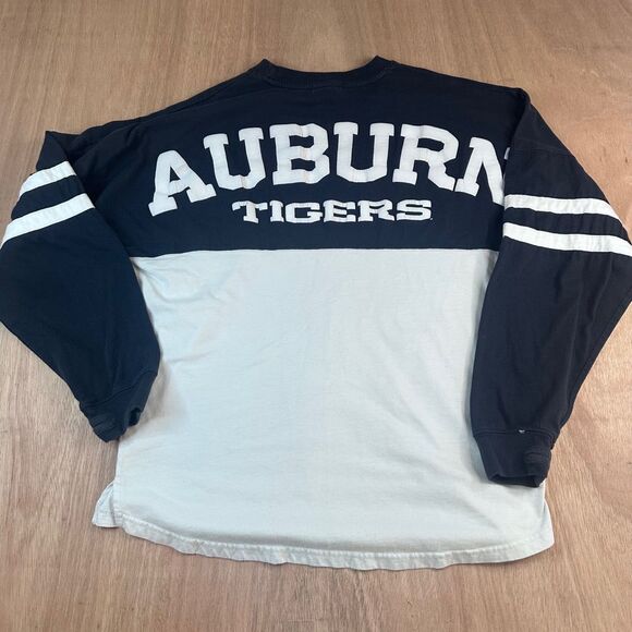 Pressbox Auburn Tigers Women’s Long Sleeve Spirit Jersey S Navy White - Picture 2 of 5